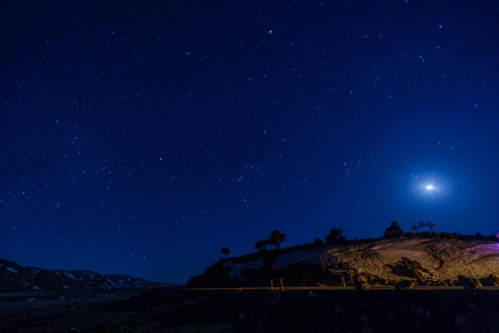 Stargazing at 2 100 m
