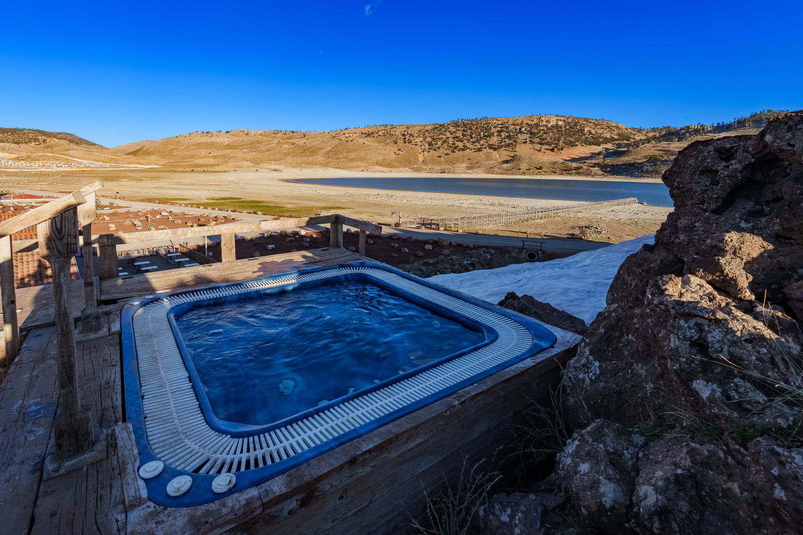 Cold-Water Bath in the Lake