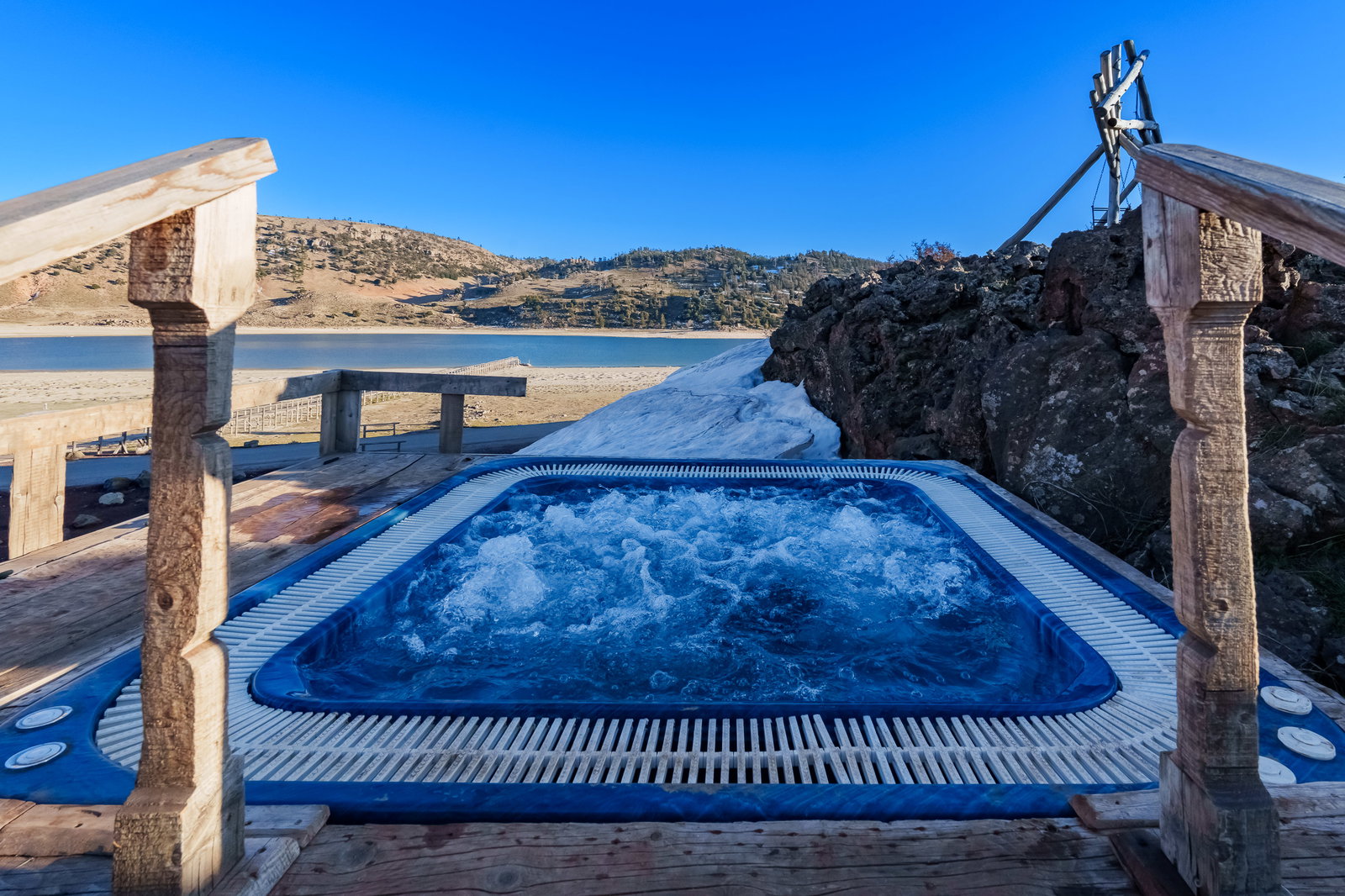 Cold-Water Bath in the Lake